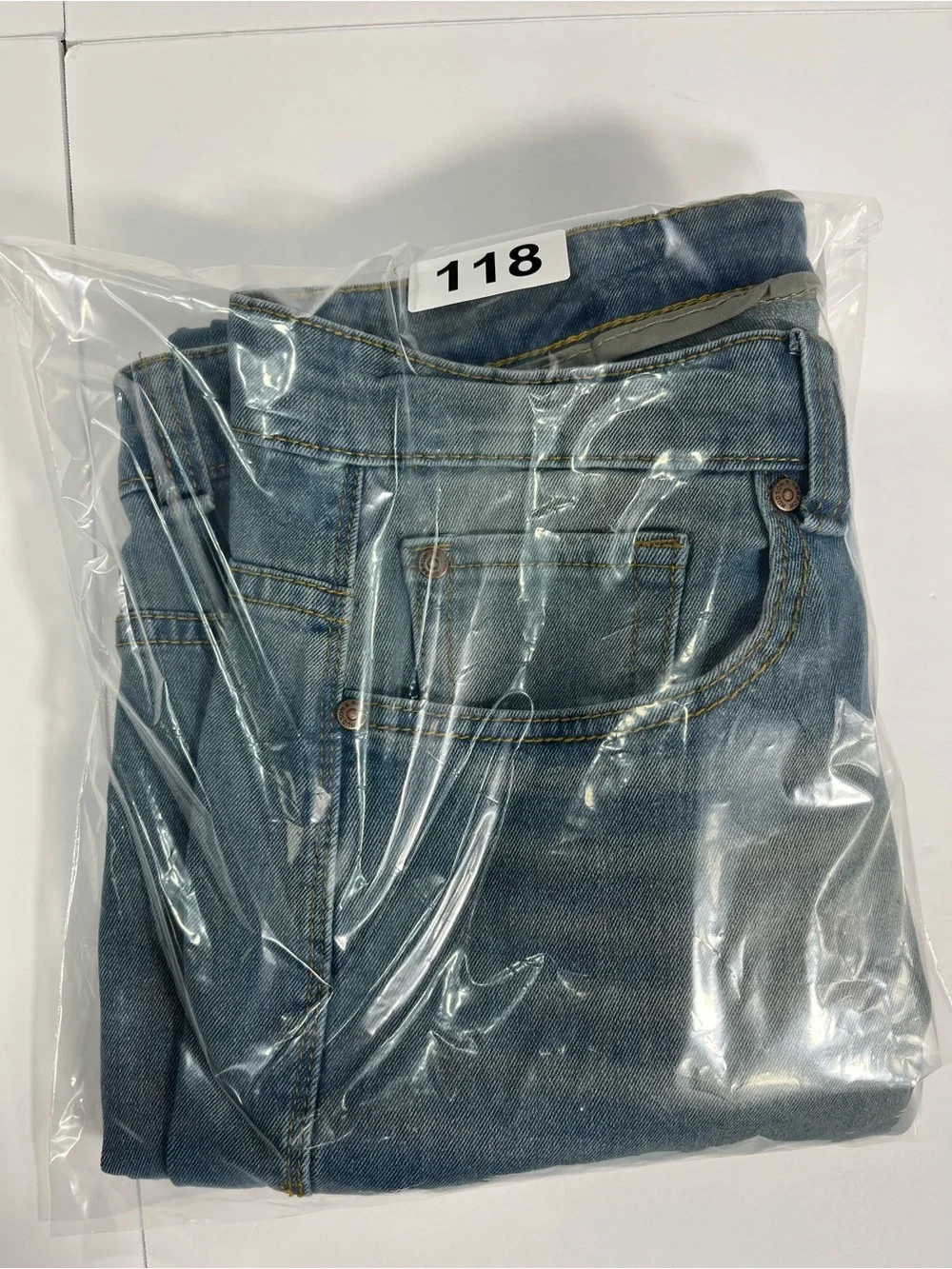 Slim‎ Straight Light Blue Washed Men's Jeans